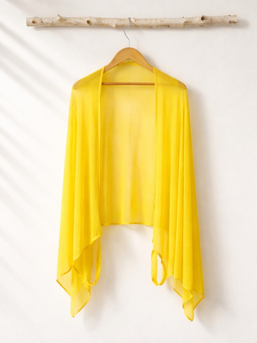New Vibrant Yellow Sheer Bathing Suit Cover One Size